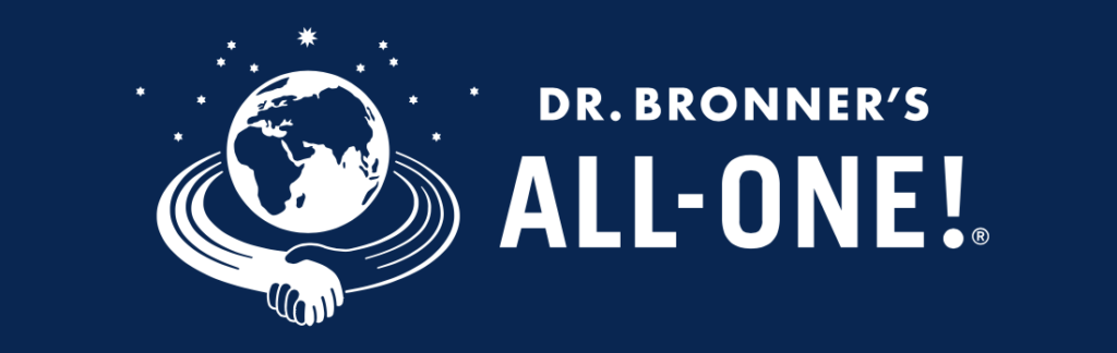 Dr. Bronner's all one logo blue