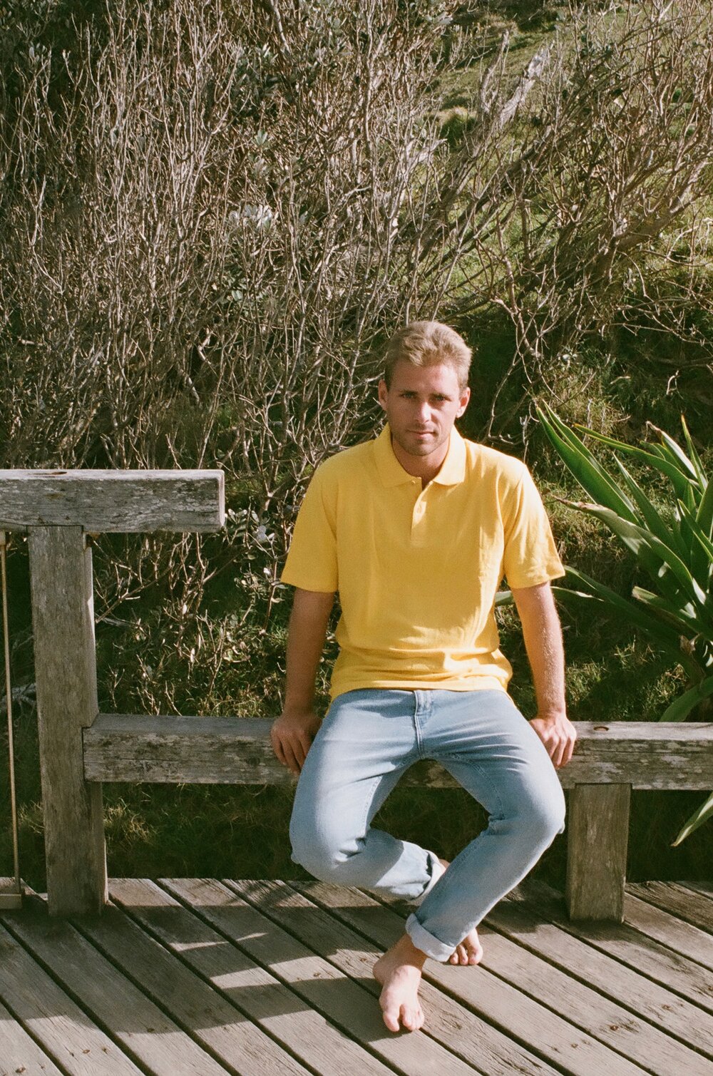 Hemp Clothing Australia Size XL Shirt Mens Mustard Button Up