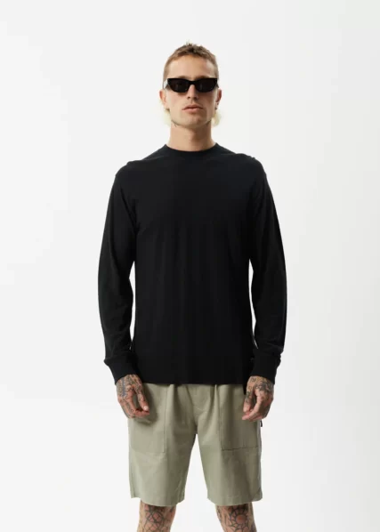 Essential - Hemp Retro Long Sleeve T- Shirt