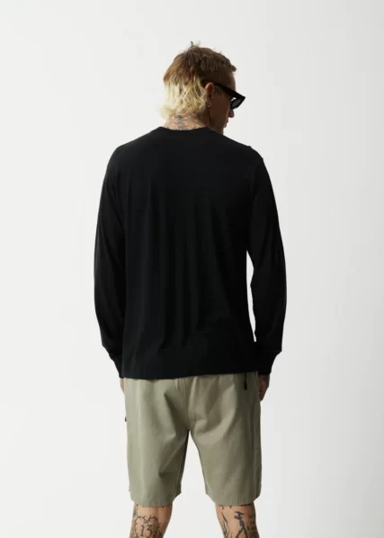 Essential - Hemp Retro Long Sleeve T- Shirt