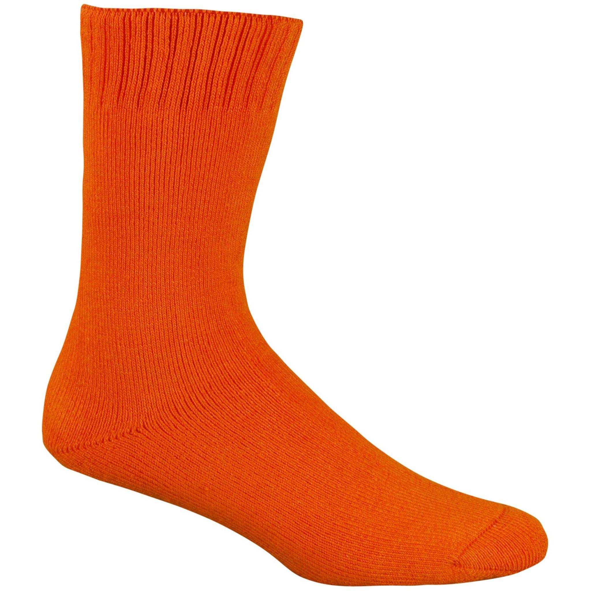 Buy Bamboo Textiles - Extra Thick Socks - Orange Hi V Online - Hemp Store