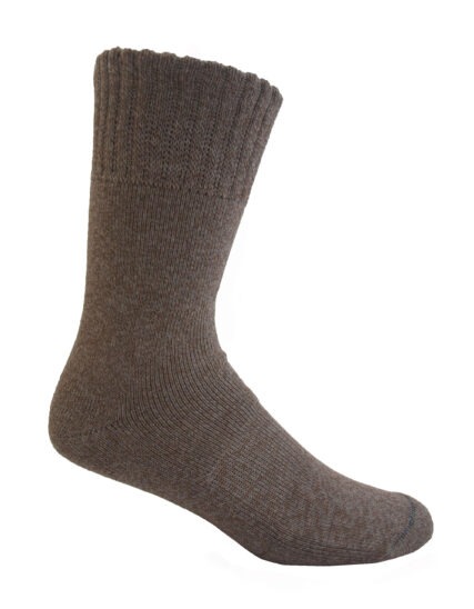 Bamboo Textiles - Charcoal Hiker Bamboo Socks Walnut