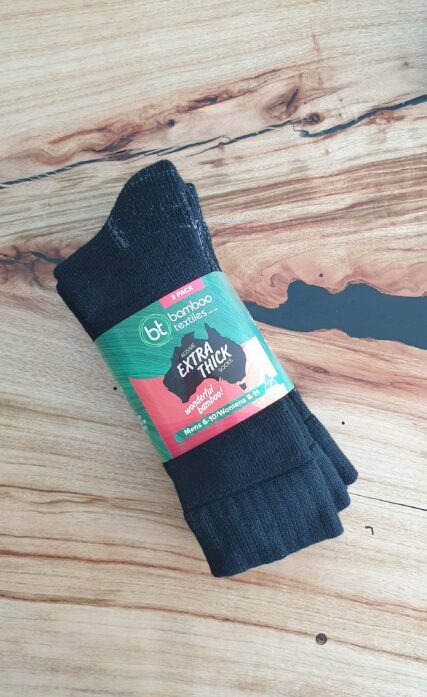 Bamboo Textiles - Aussie Extra Thick Socks 3-Pack