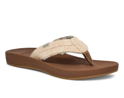 Sanuk - Mens Cosmic Coast Hemp Thongs Oatmeal