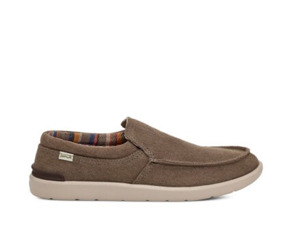 Sanuk - Mens Hangout Hemp Surfers Lite Brown