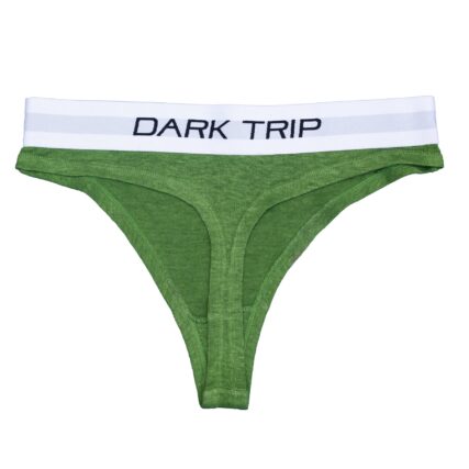 Dark Trip - 100% Hemp G-String Green - Image 2