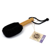 Ecomax small pet brush with new tag on white background