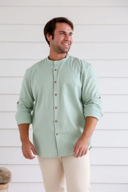 Braintree - Hemp Grandpa Shirt Mint - Image 3