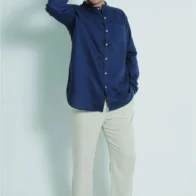 Braintree - Hemp Grandpa Shirt Navy