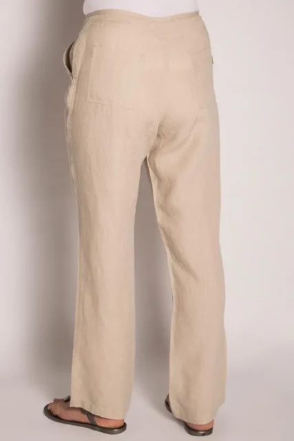 Braintree - Ladies 100% Hemp Baggy Pants Bone - Image 2