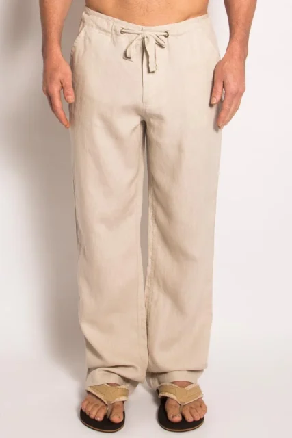 Braintree - Mens 100% Hemp Drawstring Pants Bone