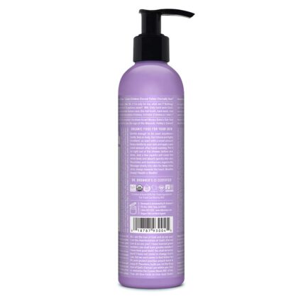 Dr. Bronner's Organic Hand and Body Lotion Lavender 237ml rear of bottle